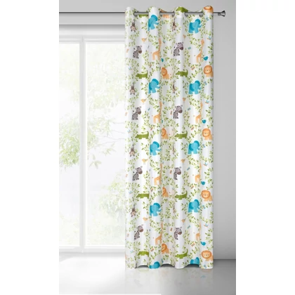 jungle-mintas-gyerek-fuggony-feher-140-x-250-cm