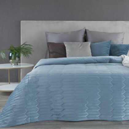 Sofia 1 bársony ágytakaró Kék 220x240 cm
