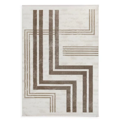 Aura10 szőtt modern szőnyeg Fehér 80x150 mm - 9 mm