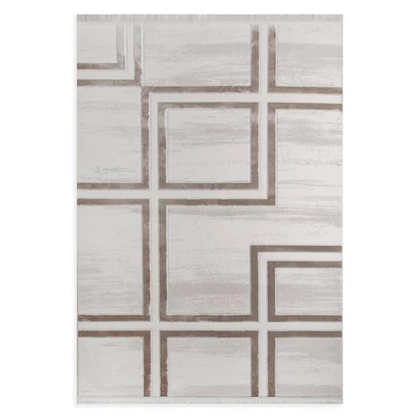 Aura12 szőtt modern szőnyeg Krémszín 160x230 mm - 9 mm