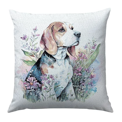 Beagle kutyás párnahuzat 45x45 cm