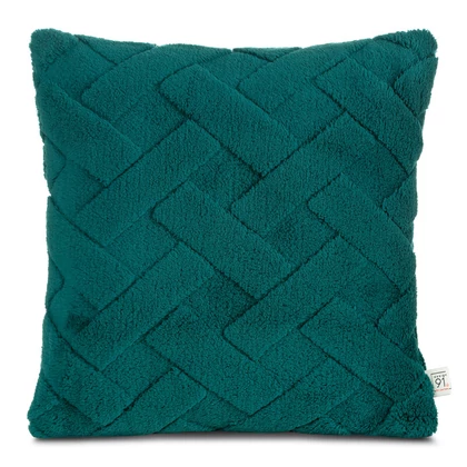 Caro díszpárnahuzat Sötétzöld 45x45 cm