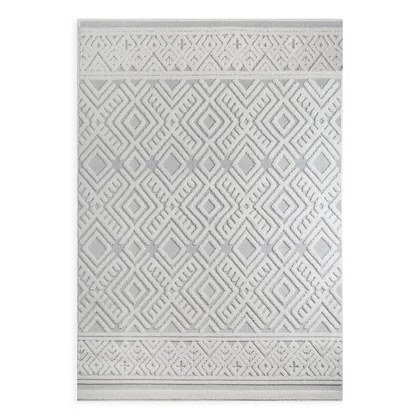Didar7 szürke szőnyeg Világosbézs 50x80 mm - 9 mm 4db