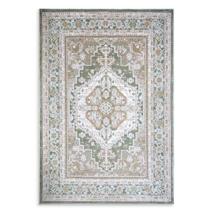 Elora4 vintage szőnyeg Olívazöld 80x150 mm - 7 mm