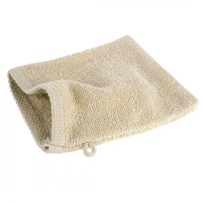 Frottír mosdókesztyű 400 g/m2 Bézs 16x21 cm