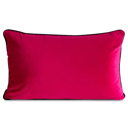 Gaja3 téglalap alakú bársony díszpárna Magenta 30x50 cm