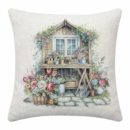 Garden house kerti házikós párnahuzat 45x45 cm