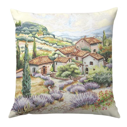 Levendula farm párnahuzat 45x45 cm