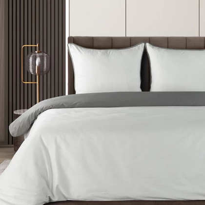Lunara prémium pamut-szatén ágyneműhuzat Fehér 140x200 cm - 70x80 cm 1db