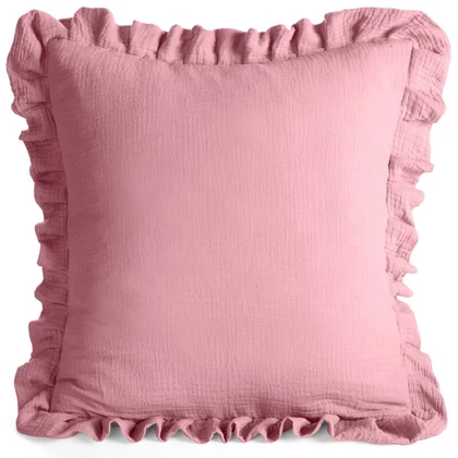 Muslin párnahuzat Rózsaszín 45x45 cm