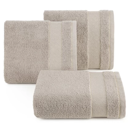 Nessy pamut törölköző vastag fényes csíkkal Bézs 30x50 cm 6db