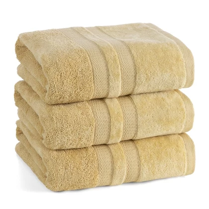 Porto velúr törölköző Mustársárga 30x50 cm 6db