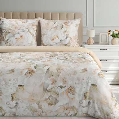 Reina57 pamut-szatén ágyneműhuzat Világos narancssárga 160x200 cm - 70x80 cm 2db