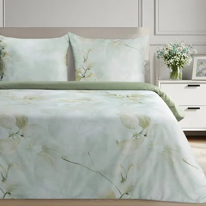 Reina58 pamut-szatén ágyneműhuzat Menta 160x200 cm - 70x80 cm 2db