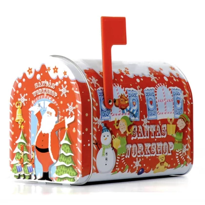 Piros postaláda sütis doboz közepes 114x92x159 mm