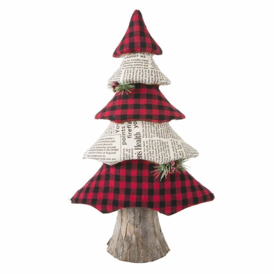 Karácsonyfa figura 87b Piros/Fehér 50 cm