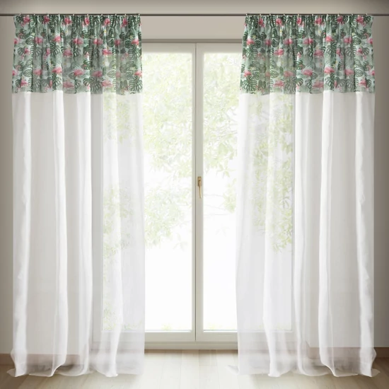 botanic-flamingo-mintas-csipkes-fuggony-feher-zöld-rozsaszin-140-x-250-cm