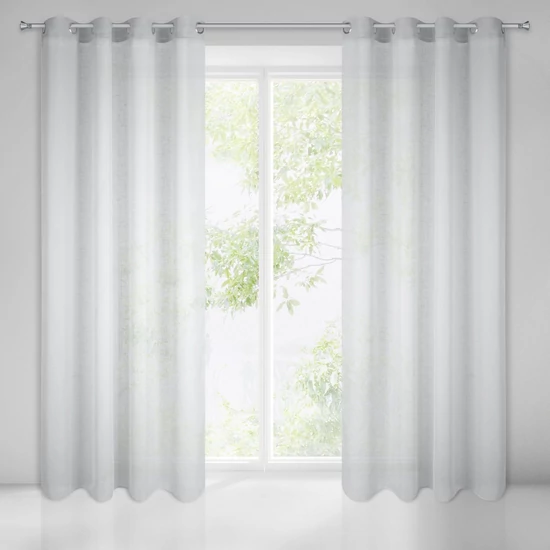 Lexy géz fényáteresztő függöny Fényes Ezüst 140x250 cm - HS360597