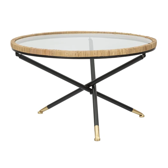 Saint barth kerek dohányzóasztal rattan ø 80x46,5 cm