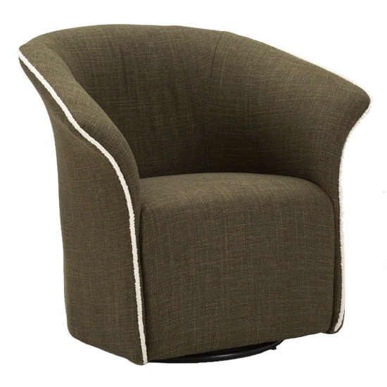 Siena fotel forog tartós szövetből zöld 83,5x66x80 (ülőmagasság 42 ) cm