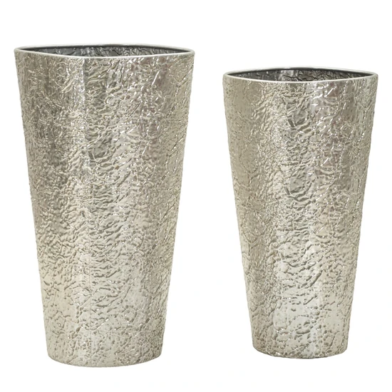 Argelux váza szett 2 db-os szett ezüst ø 41x80,5-35x71 cm