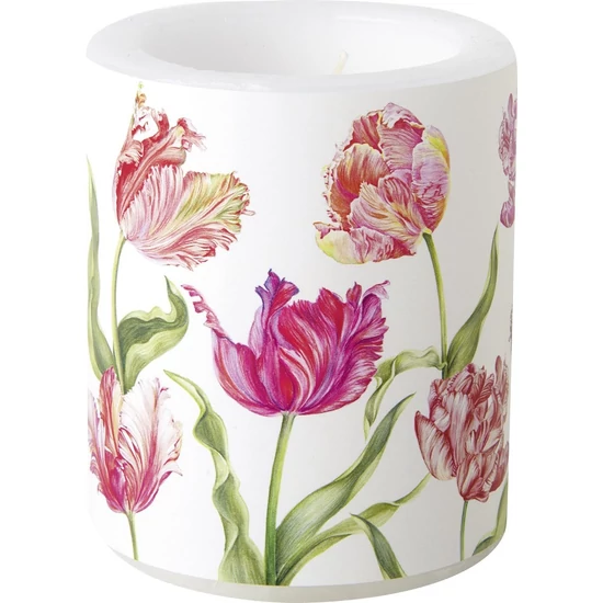 Estelle cream tulipános átvilágítós gyertya
