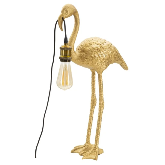 Flamingo asztali lámpa arany 37x19x59 cm