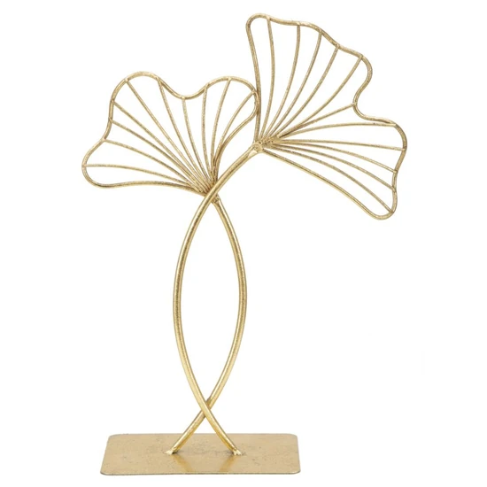 Ginko bilobalevél glamour szobor 25x8,5x35 cm