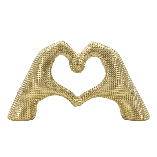 Hands lover szobor arany 25x7,5x13,5 cm