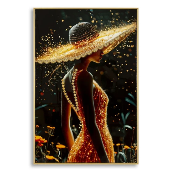 Illumina falikép lakkozott vászonra nyomtattva kerettel -A- 62X3,5X92 cm