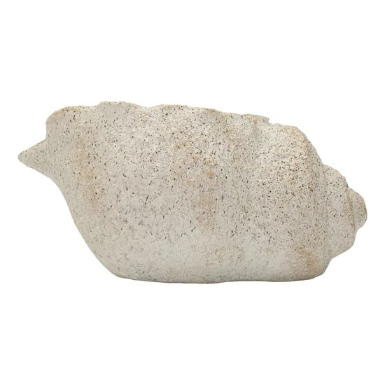 Kagyló formájú váza homokkő hatás bézs -B- 35X23X18 cm