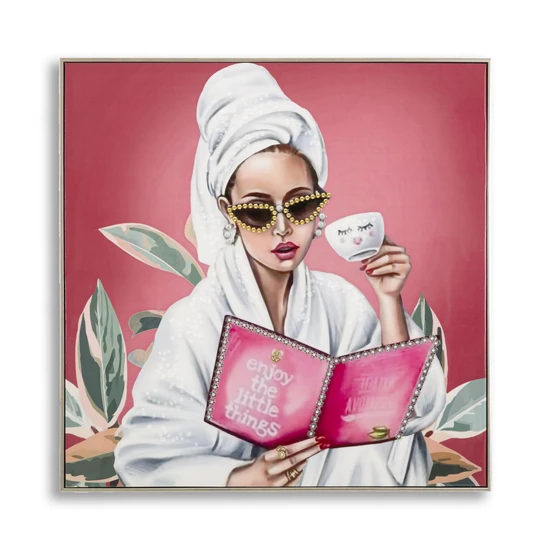 Luxus spa festmény kerettel -a- 82x4x82 cm
