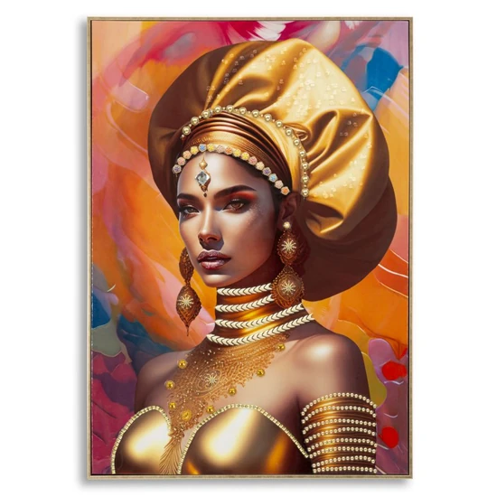 Női portré festmény samira 72x4,5x102 cm