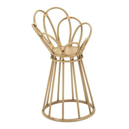 Panama virágtartó állvány rattan hatású barna ø 28x48 cm