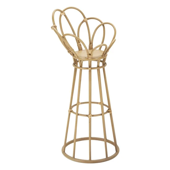 Panama virágtartó állvány rattan hatású barna ø 28x62 cm