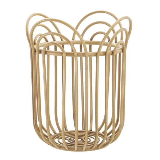 Panama virágtartó kosár rattan hatású barna ø 31,5x40 cm