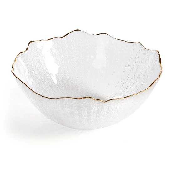 Tamara üveg tál Fehér 25x11 cm