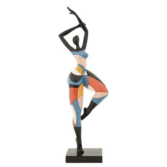 Táncoló lány figura többszínű 11,5x9x38,5 cm