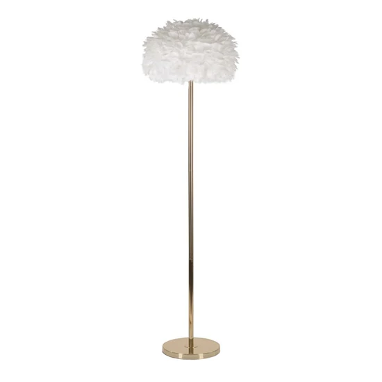 Toll slim állólámpa tollakkal arany/fehér ø 43x170 cm