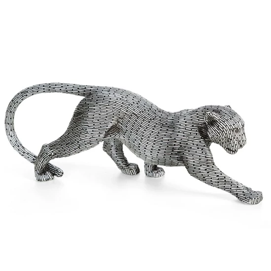 Zuri szobor Ezüst 34x8x12 cm
