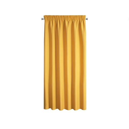 Rita egyszínű dekor függöny Mustársárga 140x175 cm