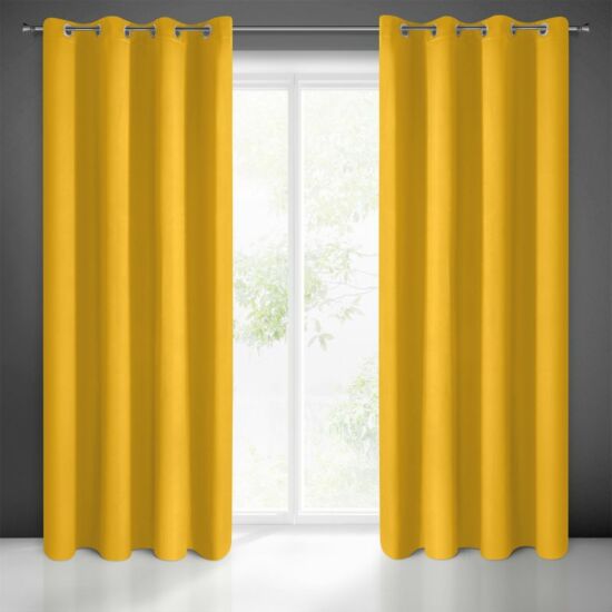 Logan sötétítő függöny Mustársárga 135x250 cm