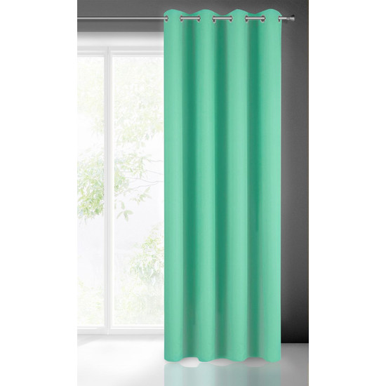 Rita menta zöld függöny egyszínű dekor 140x250 cm Rita menta zöld függöny egyszínű dekor 140x250 cm