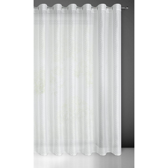 Sibel mintás dekor függöny Fehér/ezüst 300x250 cm Sibel mintás dekor függöny Fehér/ezüst 300x250 cm