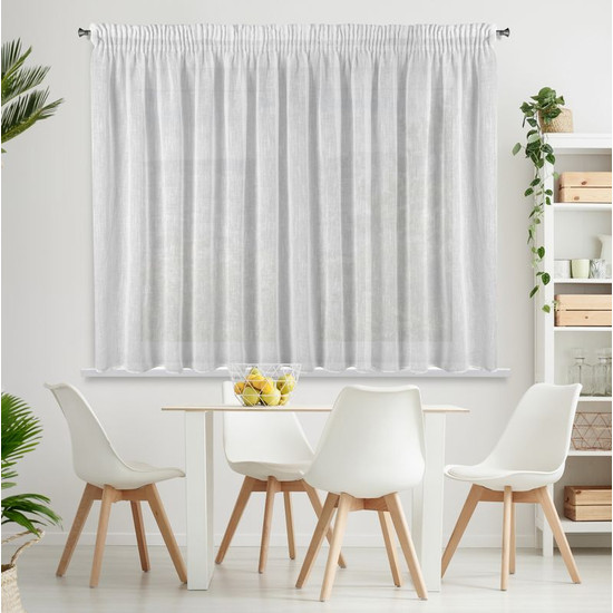 Carla fényáteresztő függöny Fehér 300x145 cm