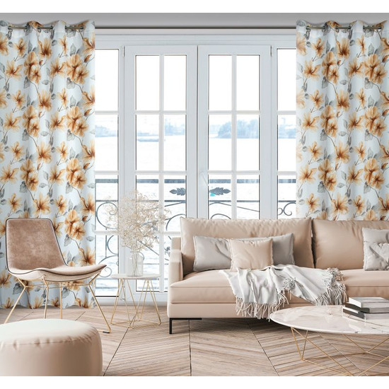 Sofia mintás dekor függöny Fehér/piros 140x250 cm Sofia mintás dekor függöny Fehér/piros 140x250 cm