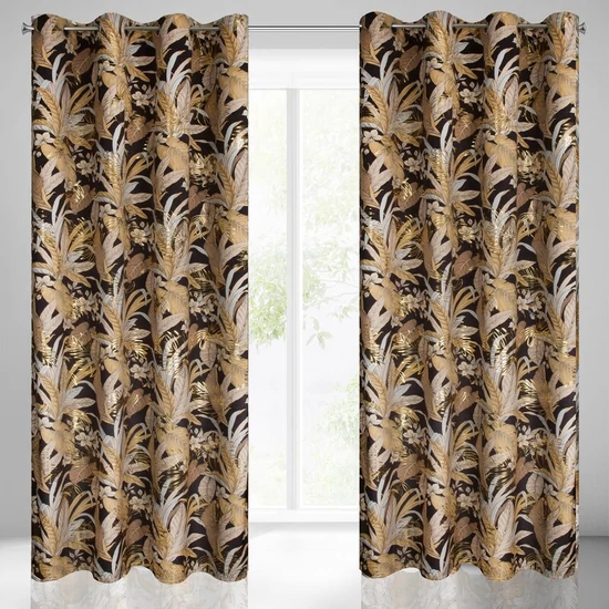 adel-barsony-sotetito-fuggony-egzotikus-level-mintaval-fekete-arany-140-x-250-cm-