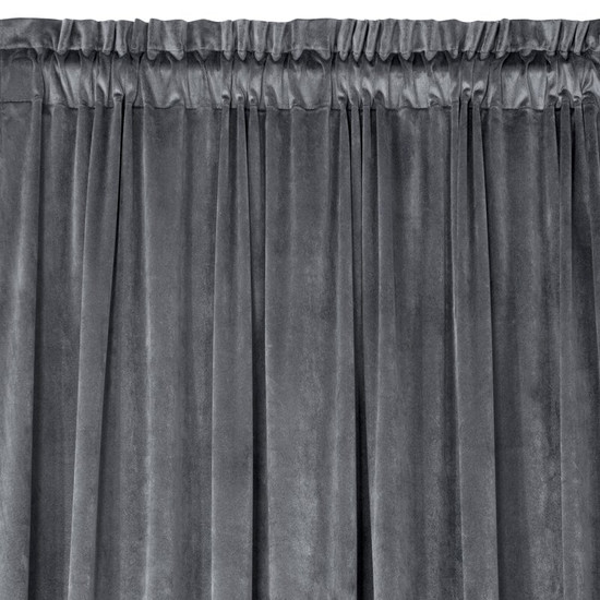 Melanie bársony sötétítő függöny Grafit 140x270 cm Melanie bársony sötétítő függöny Grafit 140x270 cm