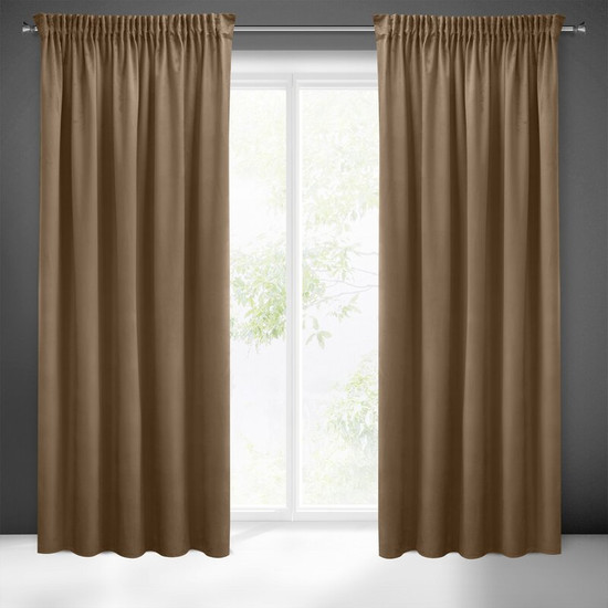 Sibel Pierre Cardin bársony sötétítő függöny Barna 140x270 cm Sibel Pierre Cardin bársony sötétítő függöny Barna 140x270 cm
