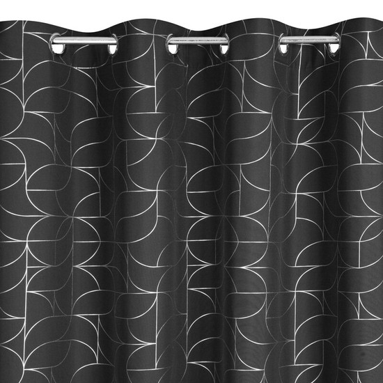 Evi fekete mintás függöny dekor 140x250 cm Evi fekete mintás függöny dekor 140x250 cm
